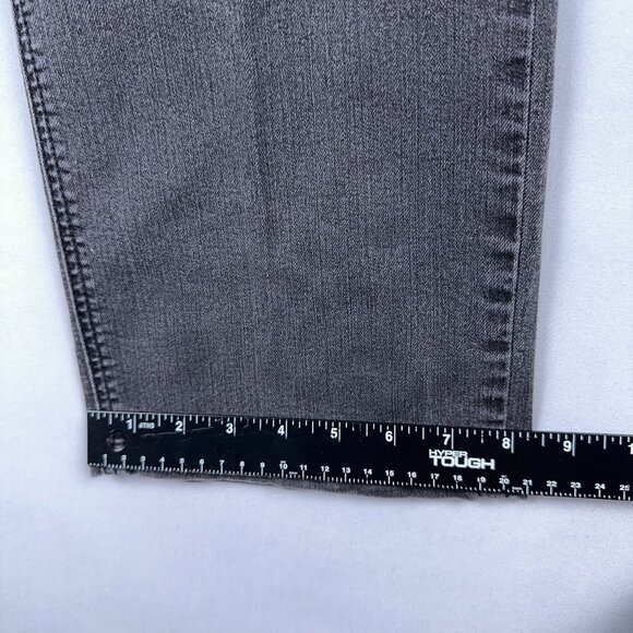 Croft & Barrow Straight Leg Jeans Womens Size 16 Short Classic Fit Stretch Black - Picture 10 of 12